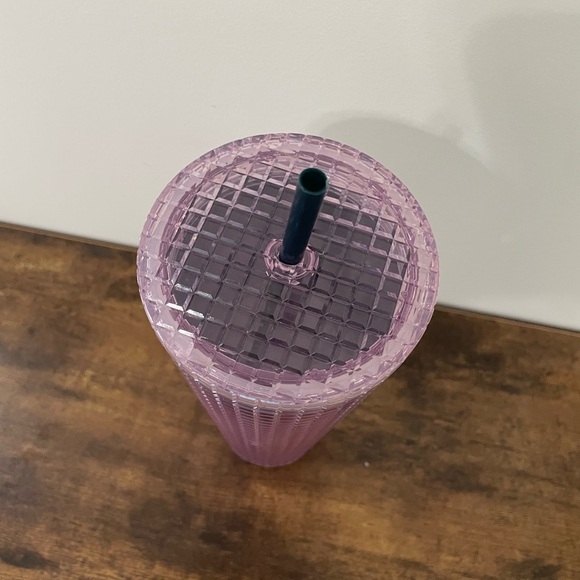 Starbucks Summer 2021 Blue & Pink Grid Venti Tumbler - Picture 5 of 6